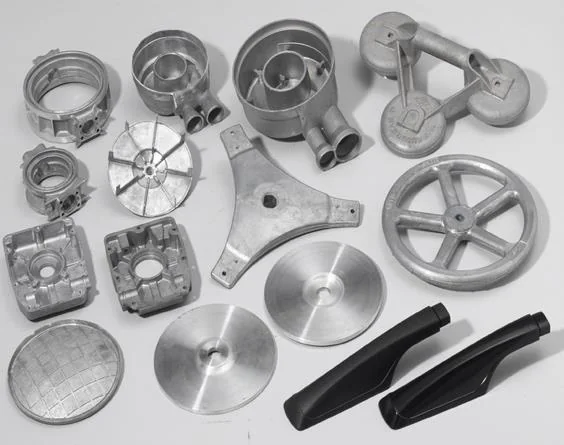 Selection of zinc and aluminium die-cast components